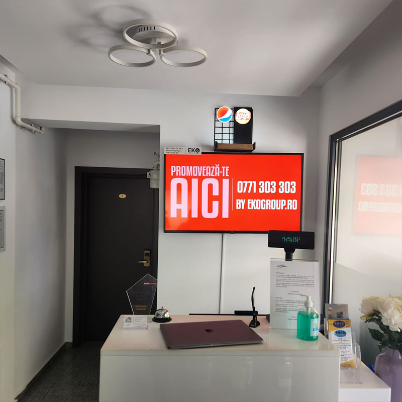 Totem Digital, parte din rețeaua DOOH Premium, Eko Group în locația LE BLANC APART HOTEL, STR. CORVINILOR, NR 1-3, SECT 6 București