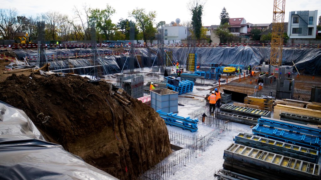 FOTO Spitalul vechi de 130 de ani din București care se reconstruiește de la zero cu 72 de milioane de euro, bani din PNRR. Când va fi gata 15 Șantier Nasta 15 / Foto: Adi Iacob - HotNews.ro
