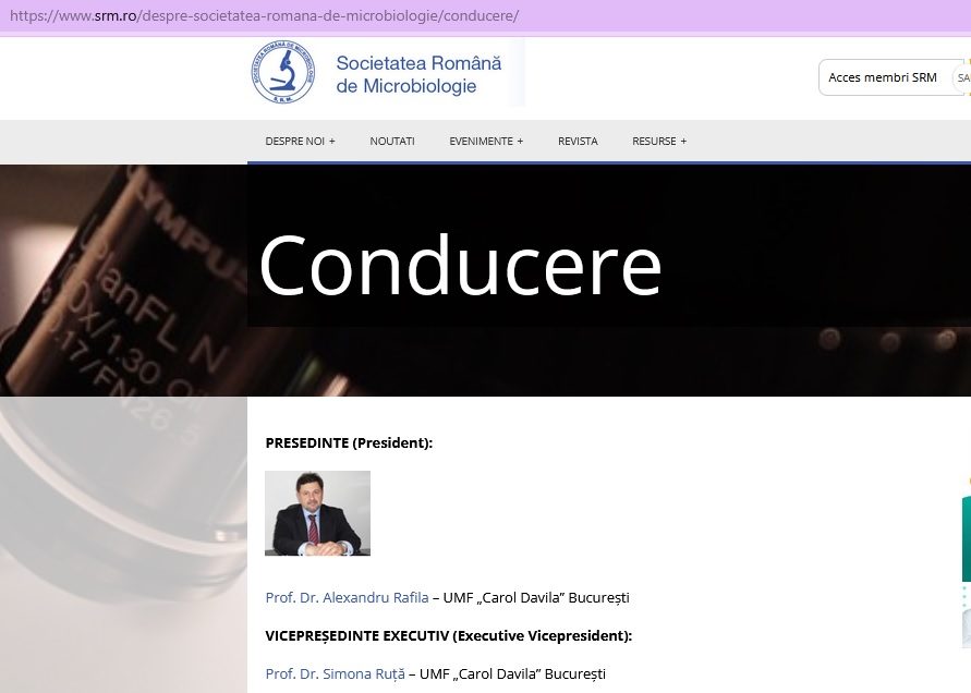 Conferința pe vaccinuri organizată de Societatea condusă de Rafila, de la 6 companii farma care erau „sponsori” anul trecut, la doar 2 „parteneri” 1 Alexandru Rafila ocupă funcția de președinte al Societății Române de Microbiologie / Foto: Societatea Română de Microbiologie