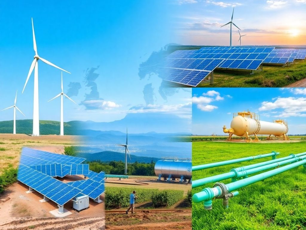 Colaj cu surse de energie din Europa de Est.