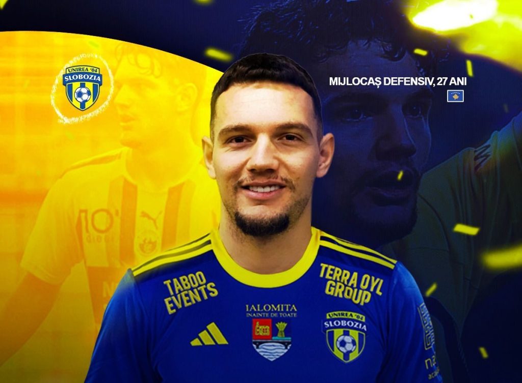 Unirea Slobozia anunță transferul surpriză al fotbalistului Valon Hamdiu