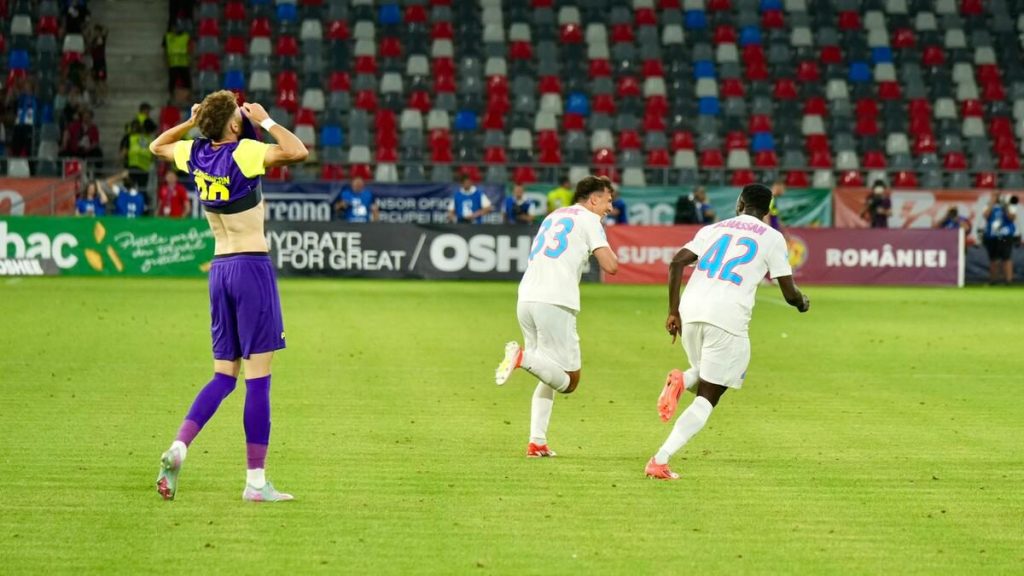 CFR Cluj, înfrângere dureroasă în fața campioanei FCSB în Supercupa României