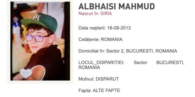 Copilul dispărut din Sectorul 2 al Capitalei a fost găsit în siguranță acasă