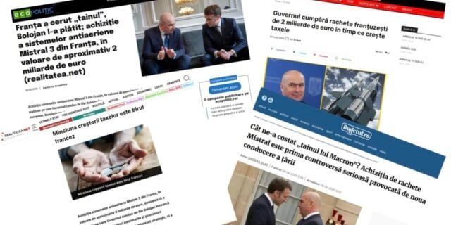 Ministerul francez al Apărării denunță o campanie de dezinformare împotriva Franței în urma deciziei României de a achiziționa rachete MISTRAL