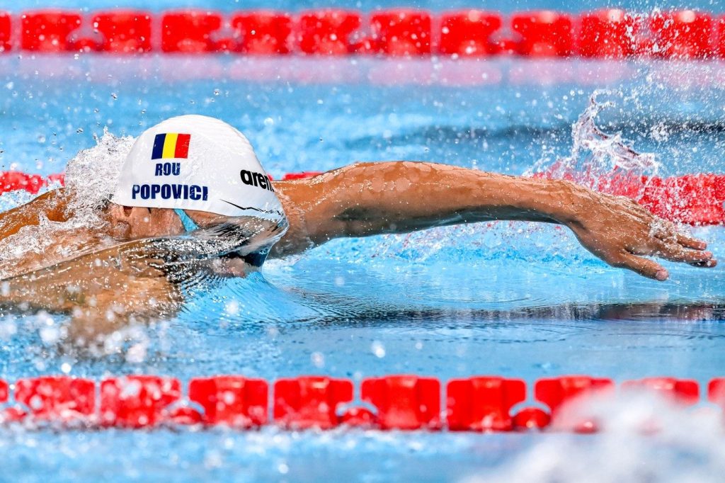 David Popovici, regele bazinului: Cel mai bun timp în semifinalele Campionatului Mondial din Singapore