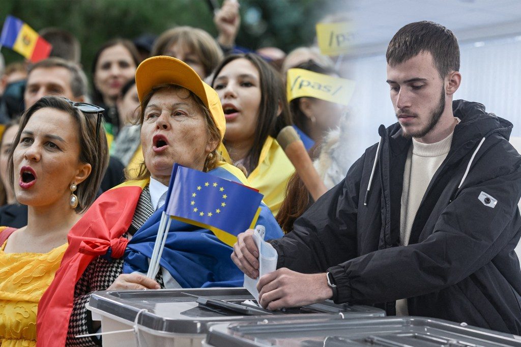 Alegeri parlamentare în Republica Moldova. Colaj: Ion Mateș / Hotnews. Foto: Profimedia