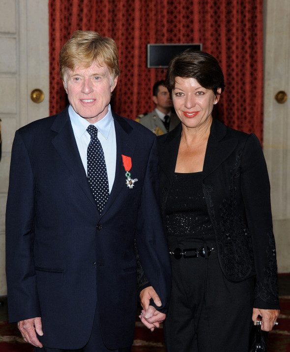 Robert Redford și soția sa, Sibylle Szaggars
