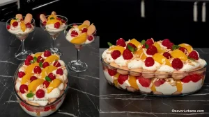 Cheesecake Melba: Delicatețe Fără Coacere cu Piersici, Zmeură și Pișcoturi