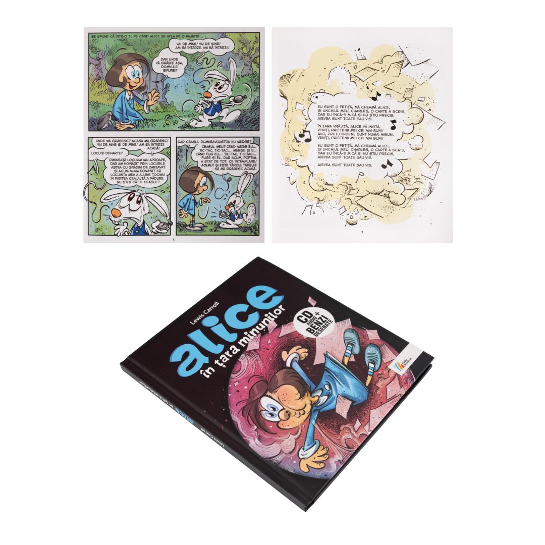 Benzi desenate şi carte veche rară, într-o nouă licitație Artmark. Ajutăm Muzeul Jucăriilor să aibă din nou o casă! 2 banda desenata Alice in Tara Minunilor