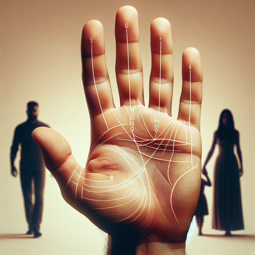 linia căsătoriei palmă