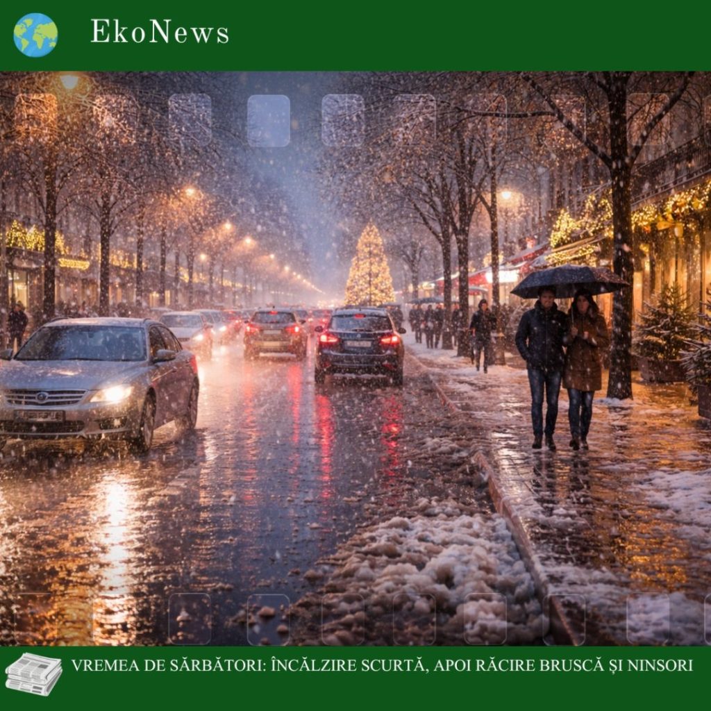 Vremea de Crăciun și Revelion: încălzire scurtă, apoi răcire bruscă și ninsori