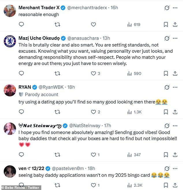 Bebe Rexha îi uimește pe fani cerând ajutor pentru a-și găsi un tată pentru copil și enumeră cerințe scandaloase - inclusiv 'să fie mai bogat decât ea, inteligent, moral și să măsoare peste 5'8"