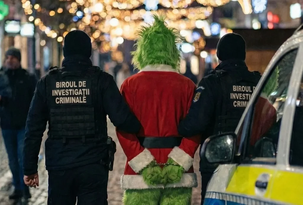 Prinderea "Grinch-ului" de România de către polițiștii din Bistrița: Detalii, repercusiuni și urmări
