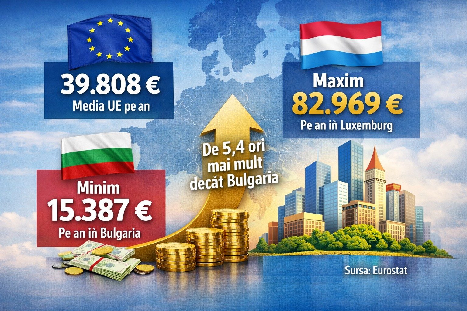 Salariile din Europa: România rămâne jos la euro, dar urcă la puterea de cumpărare 1 salariile din europa rom nia r m ne jos 2025 12 19 1 1
