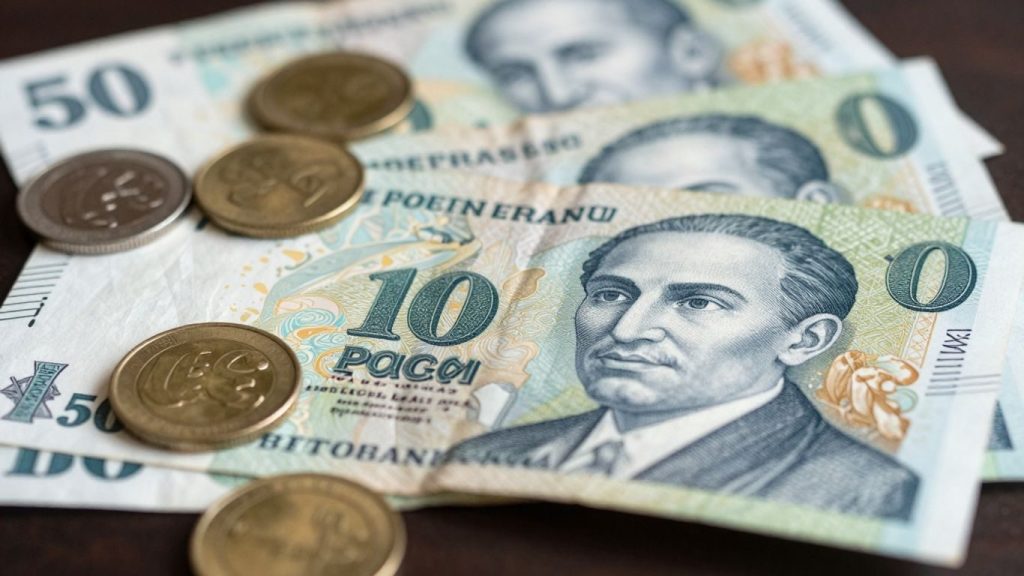 Bani românești și monede, sugerând finanțe.