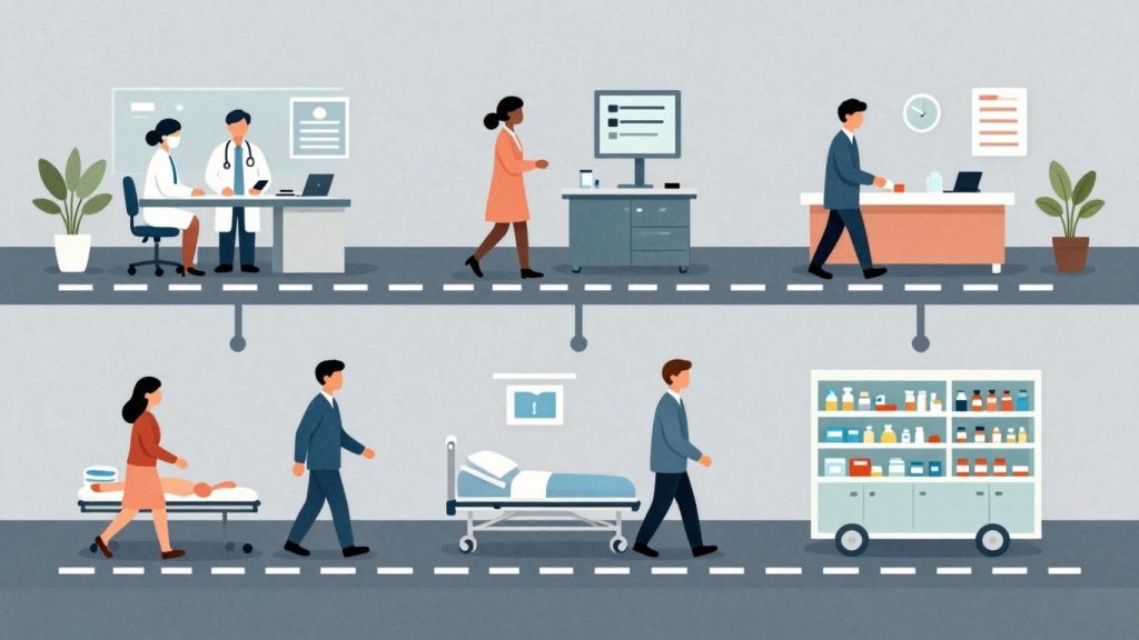 Etapele traseului unui pacient în sistemul medical