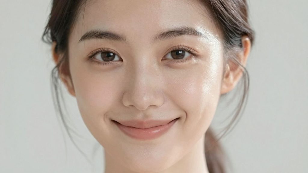 Vedete cu piele strălucitoare și machiaj natural.