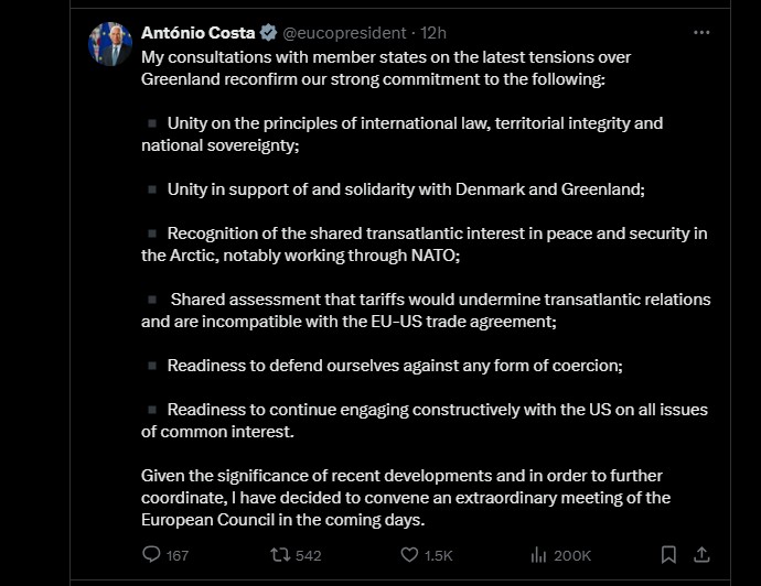 Președintele Consiliului European, Antonio Costa