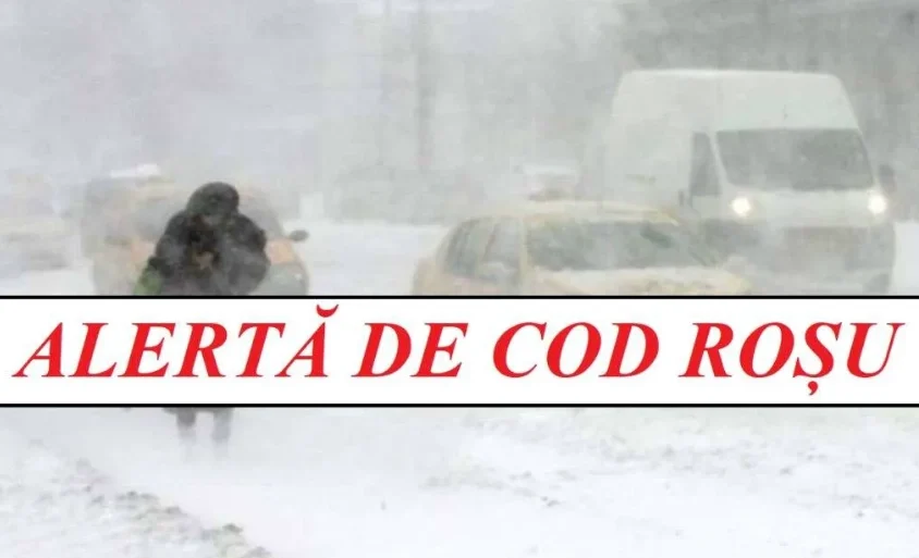 Alertă meteo: Cod Roșu de vânt și zăpadă în zona de munte