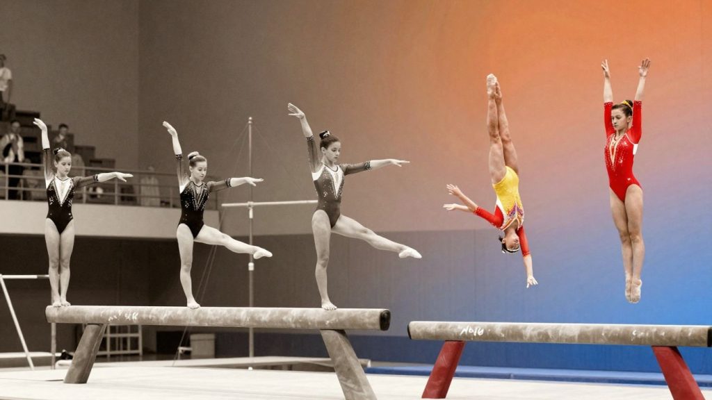 Evoluția gimnasticii de la începuturi la competițiile moderne.