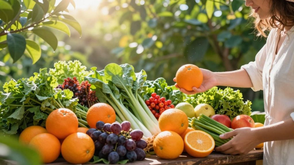 Sistem imunitar susținut de natură și alimentație sănătoasă.