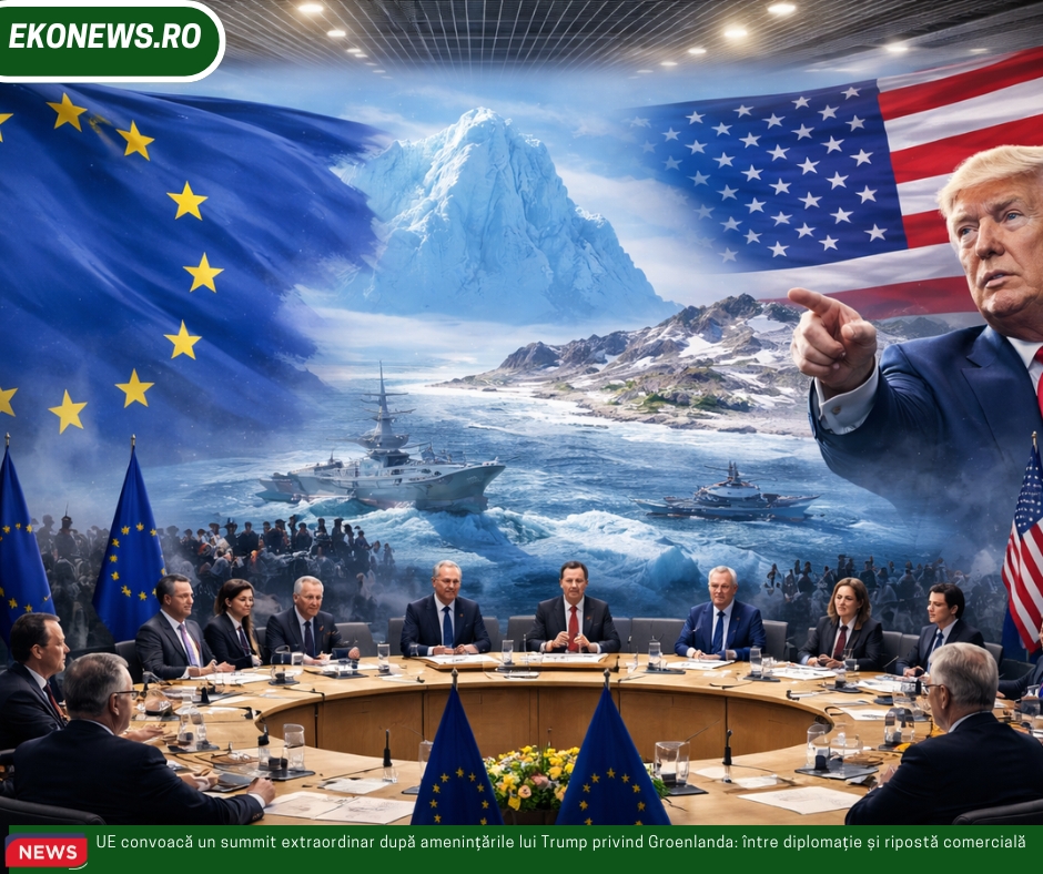 UE convoacă un summit extraordinar după amenințările lui Trump privind Groenlanda: între diplomație și ripostă comercială