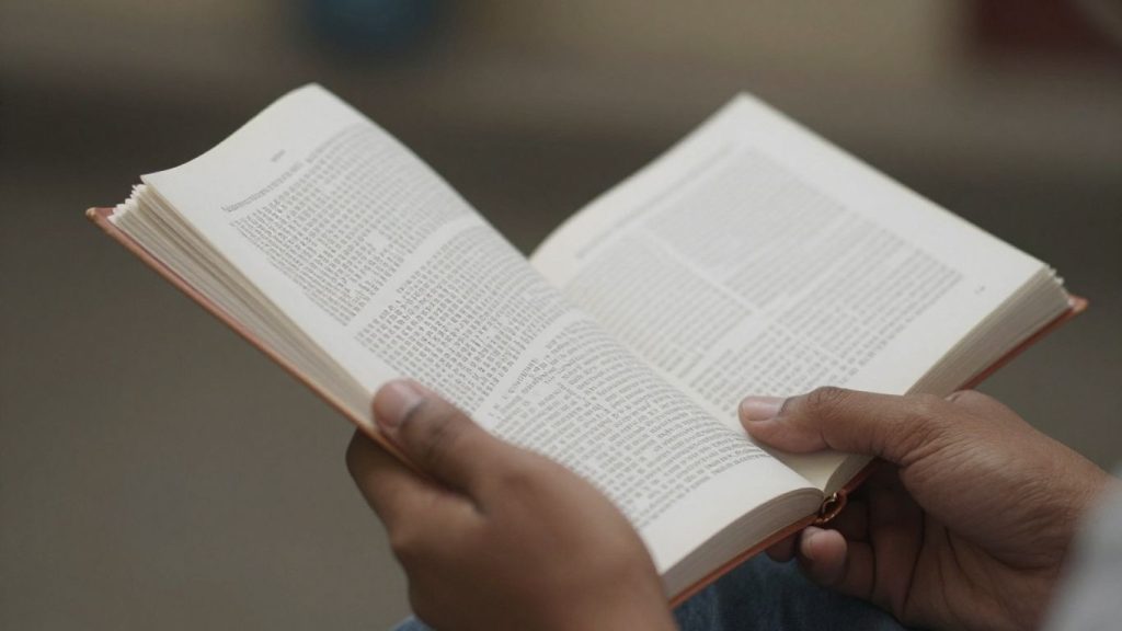 Mâini ținând un jurnal medical deschis.