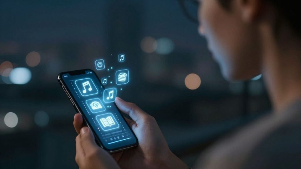 Consum cultural în era digitală, smartphone, iconițe digitale.