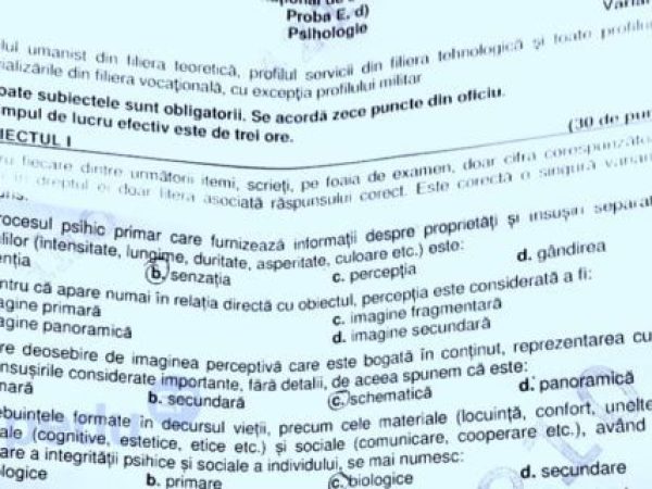 ### BAC 2025 - Subiecte Psihologie: Cum s-au descurcat absolvenții la examenul de bacalaureat
