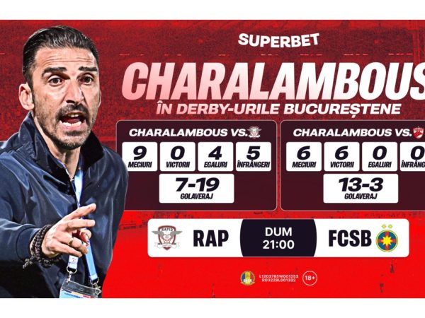 Charalambous vrea să-și scrie istoria cu prima victorie împotriva Rapidului