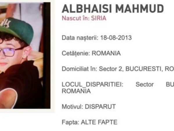 Copilul dispărut din Sectorul 2 al Capitalei a fost găsit în siguranță acasă