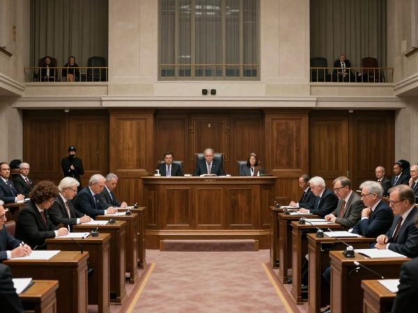 Parlamentari în timpul unei sesiuni în plen.