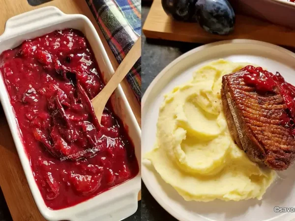 Sos delicios de prune pentru fripturi și cărnuri fierte: o rețetă clasică cu influențe austro-ungare