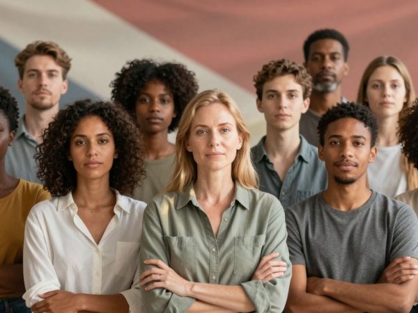 Cetățeni uniți privind spre viitor cu speranță.